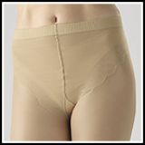 Gilofa Basic Sttzstrumpfhose mit Spitzenoptik 140 den